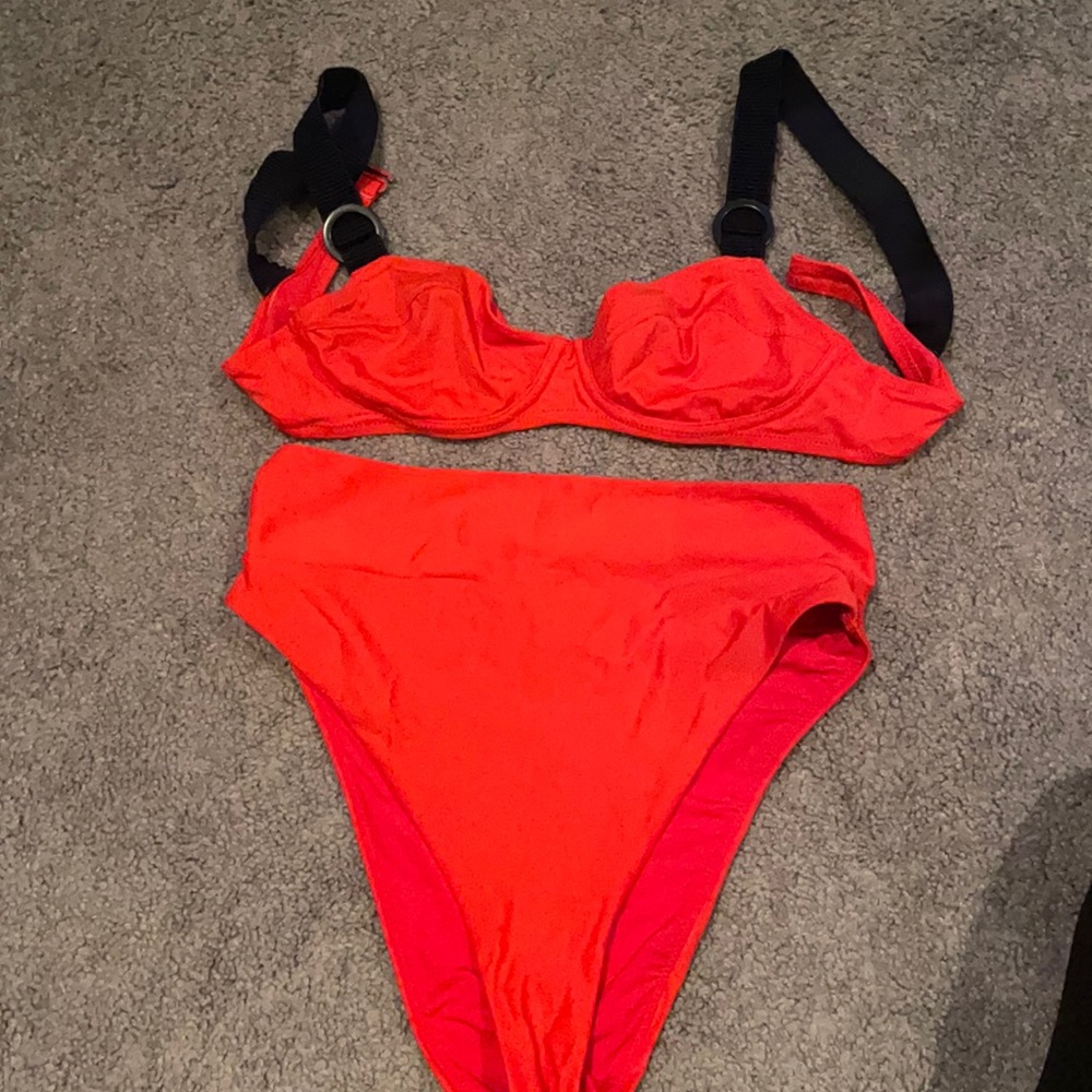 Red, medium bathing suit